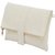 Tarusa White Solid Clutch