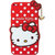 BRK Cute Cartoon Hello Kitty Silicone With Pendant Back Case Cover For Samsung Galaxy J2 2016 - Red