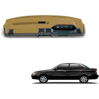 Buy Autonity Car Premium Dashboard Cover Beige For Hyundai Accent