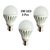 3 pcs. LED Bulb 3 watt