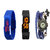 Black And Blue Wadding Robotic Led Watches + 1pcs.  Blue Vintage Watch For Women