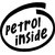 Black Petrol inside Decal / Sticker for Car Fuel Lid. Car sticker