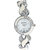 Womens Luxury Fashionable White  Silver Bracelet Strap Watch with Diamonds