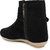 Vaniya shoes Black Mid Calf Bootie Boots