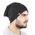 Beanie Stylish Cap Beanie Slouchy cap hat with Ring thin winter/fall Hat (Color  Black)