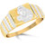 VK Jewels Saibaba Gold and Rhodium Plated Alloy Ring for Men  - FR2297G VKFR2297G18