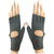 Faynci Leather Gym & Fitness fingerless Gloves for Boys, Men, Women (Free Size,Black)