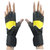 Faynci Leather Bike Riding /Sports / Gym / Weight Lifting / Cycling Gloves for Boys, Men, Women, color Yellow/ Black.