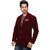 Conway Maroon Party Wear Velvet Blazer For Mens