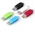 2 in 1 Micro USB Dual Slot OTG Adapter (Assorted Colours)