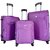 Timus Upbeat Spinne 4 Wheel Strolley Suitcase SET OF 3 Expandable  Cabin and Check-in Luggage - 28 inch (Purple)