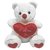 Ultra Valentine I Love You Teddy 15 Inches - White  Red