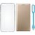 Oppo Neo 5 Leather Flip Cover with Silicon Back Cover, USB LED Light