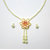 Novadab Sweet Daisy Long Pearl Necklace Set