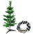 Creativity Centre Christmas Pine Tree Two Feet With Merry Christmas Wall Hanging