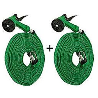 Set Of 2 PCs 20 Meters Water Spray Gun Pipe- House, Garden & Car Wash