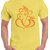 Ecosoul Men's Yellow Round Neck T-shirt