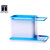 3 IN 1 Kitchen Sink Organizer for Dishwasher Liquid, Brush, Cloth, Soap, Sponge, etc in Blue Colour