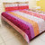 Carah Multi Colored Striped Double Bedsheet With Two Pillow Covers (CRH-DB112).