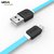 Gizga Essentials (Pack of 3) Tangle Free 1M Micro USB Fast Charging Cable Fast Charging (Aqua Green)