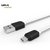 Gizga Essentials (Pack of 3) Tangle Free 1M Micro USB Fast Charging-2.4Amp Charge  Sync Data Cable(White)