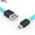 Gizga Essentials (Pack of 5) Tangle Free 1M Micro USB Fast Charging-2.4Amp Charge  Sync Data Cable(Aqua Green)