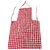 Kuber Industries Check Design Kitchen Apron With Front Pocket Set of 2 Pcs