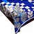Kuber Industries Center Table Cover Royal Blue Cotton Fabric in Floral Design 40*60 Inches (Exclusive Design)