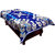 Kuber Industries Center Table Cover Royal Blue Cotton Fabric in Floral Design 40*60 Inches (Exclusive Design)