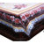 Kuber Industries Center Table Cover Flower Design Printed Transparent Sheet  40*60 Inches (Brown)