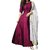Rudra Fashion Pink Taffeta Plain Semi Stitched Gown