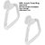VS - Acrylic Towel Ring (Set of 2) (Type-Triangle, Material-Acrylic Unbreakable)