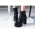 STREETSTYLESTORE Women's Black Ankle lace up Boots
