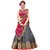 New Designer Bhagalpuri material Grey and pink Color smooth embroidery Function wear semi-sttiched lehengha choli For Wo