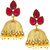 Anuradha Art Pink Colour South-Indian Styled Adorable Designer Traditional Jhumki/Jhumkas Earrings For Women/Girls