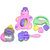 Imstar High Quality Non Toxic Baby Toys Rattle Set of 4 Pieces for Infants and Toddlers - Multi color
