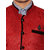 Conway Cotton Maroon Nehru Jacket