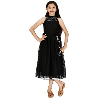 girls midi knee length party dress