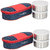 Combo Royal Red-Blue Lunchbox-4 Steel Container