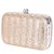 Tarusa Brown Striped Clutch