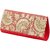 Tarusa Red Embroidered Clutch