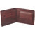Krosshorn Men's Brown Pure Leather Bi-fold Wallets