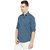 JACARIO Men's Casual Blue Check Shirt