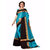 Indian Beauty Sky Blue Silk Embellished Saree With Blouse