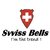 Svviss Bells Round Dail Blue Leather StrapMens Quartz Watch For Men