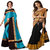 Indian Beauty Women's Cotton Silk & Tussar Silk Bollywood Deigner Saree With (Pack of 2) Sarees