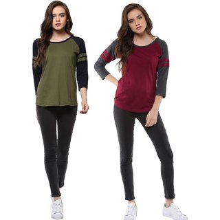 Buy Veirdo Tshirts Combo For Women Online @ ₹629 from ShopClues