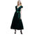 Aashish Garments - Bottle Green Ruffle Velvet Women's Maxi Dress