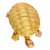 Vaastu/Fengshui Tortoise/Turtle (For Good Luck) with plate (Golden Colour)