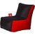 Sicillian Bean Bags Bean Chair - Size Xl - Without Fillers - Cover Only (Black & Red)